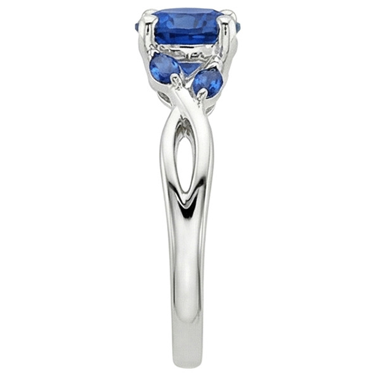 Bague Femme Ronde & Marquise Ceylan Saphir Pierres Précieuses 2.50 Carats