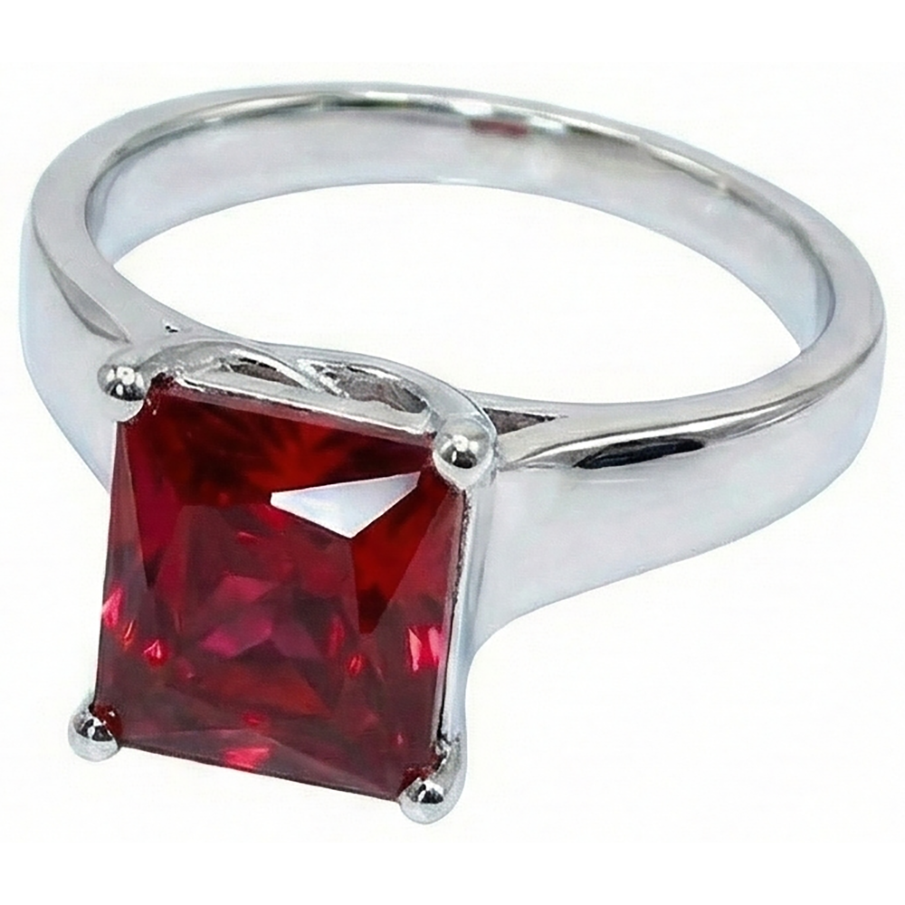 naturel rubis 2.25carats bague vue de face