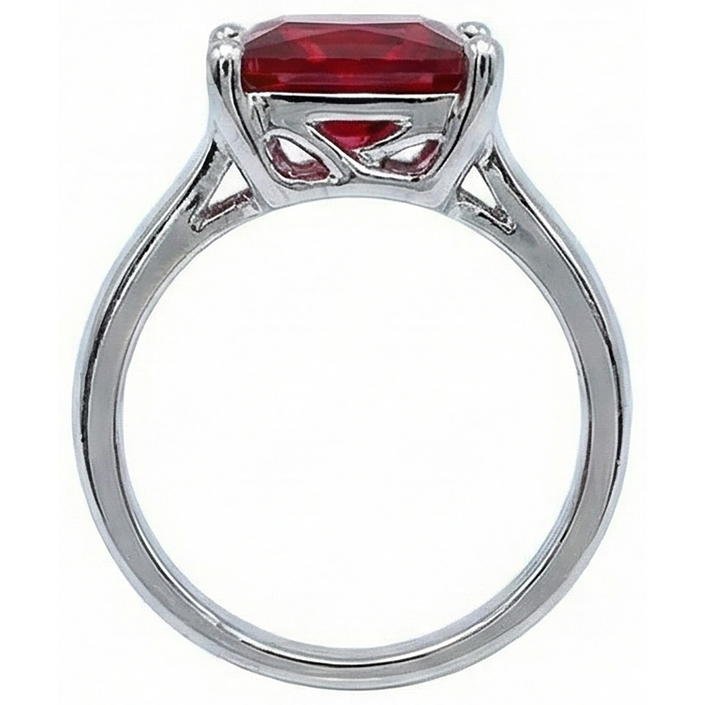 naturel rubis 2.25carats bague vue de dessus
