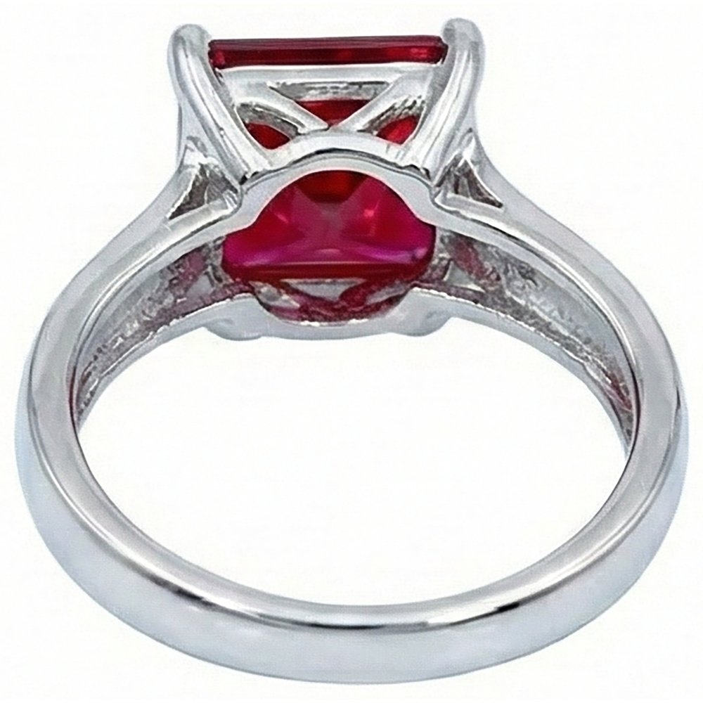 naturel rubis 2.25carats bague vue de profil