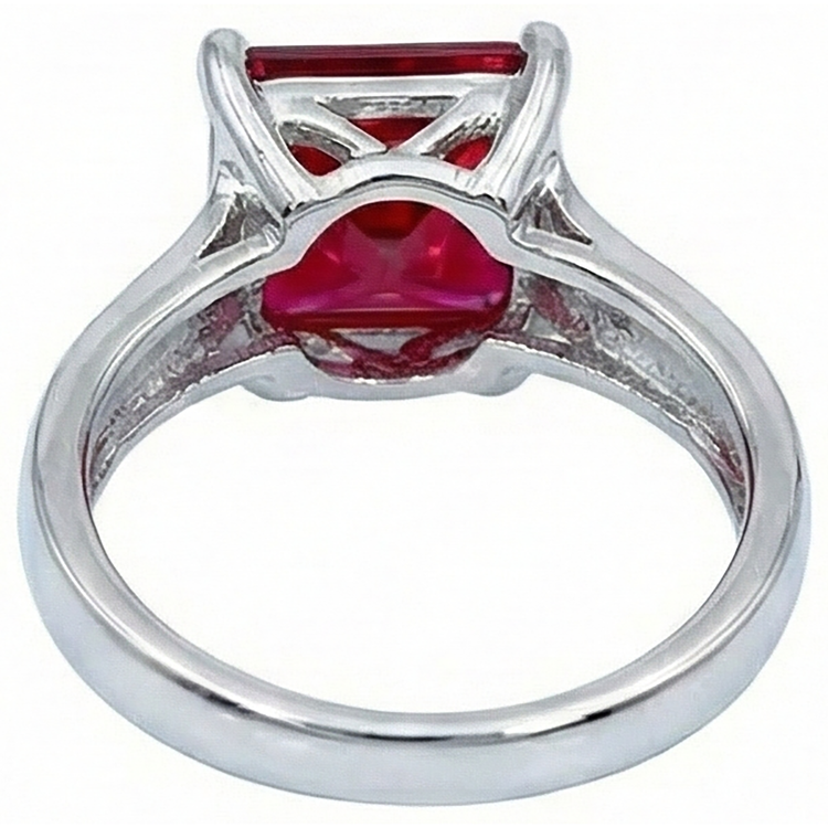 naturel rubis 2.25carats bague vue de profil
