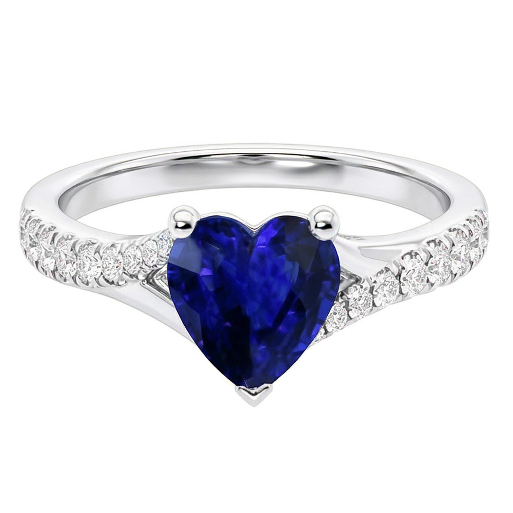naturel round diamant 3.50carats bague angle de côté