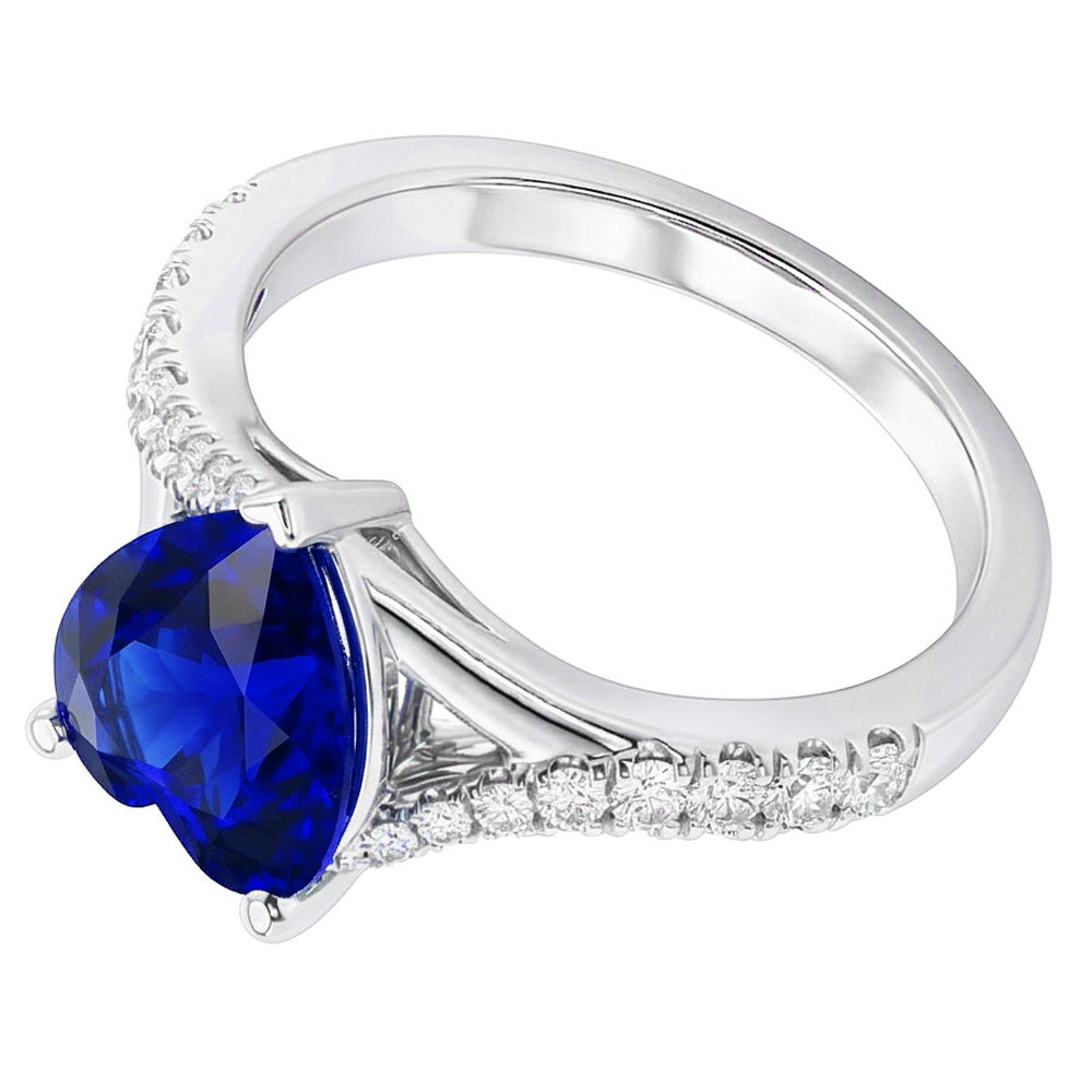 naturel round diamant 3.50carats bague détail rapproché