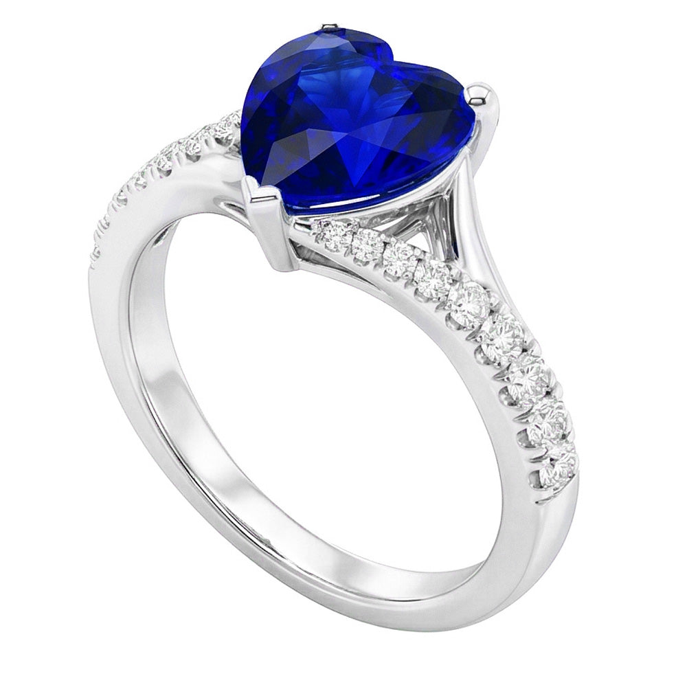 naturel round diamant 3.50carats bague vue de dessus