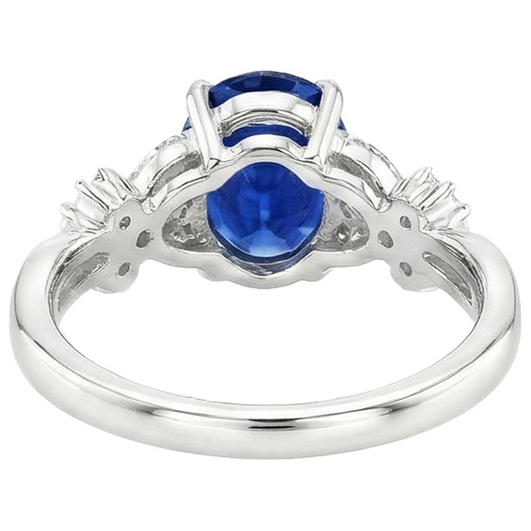 naturel marquise diamant 3.50carats bague vue de dessus