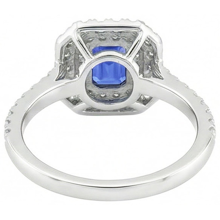 naturel diamant 3carats bague angle de côté