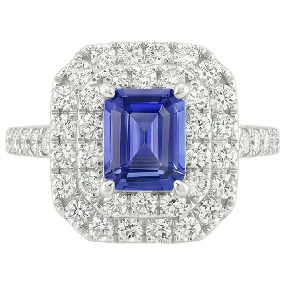 naturel diamant 3carats bague détail rapproché