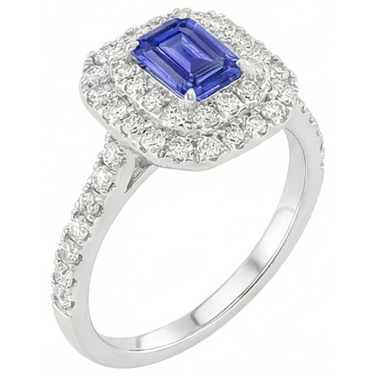 naturel diamant 3carats bague vue de dessus