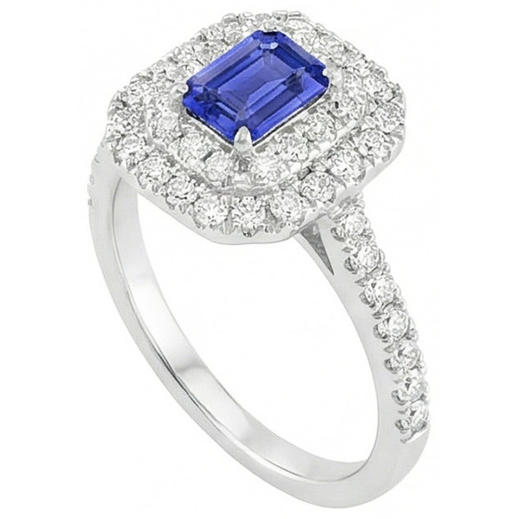 naturel diamant 3carats bague vue de profil