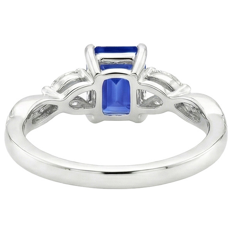 Bague Femme Saphir Taille Émeraude