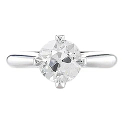 Bague Femme Solitaire Véritable Diamant 1 Carat