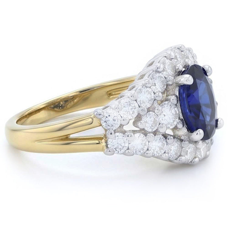 Bague Garde Saphir Avec Diamants