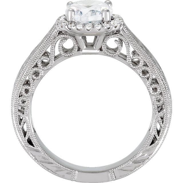 Bague Halo Avec Véritable Diamants Ronds De Style Vintage 1.66 Carats Avec Des Bijoux En Filigrane Pour Femmes Neufs