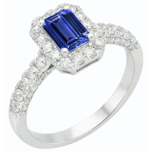 naturel diamant 3.50carats bague angle de côté