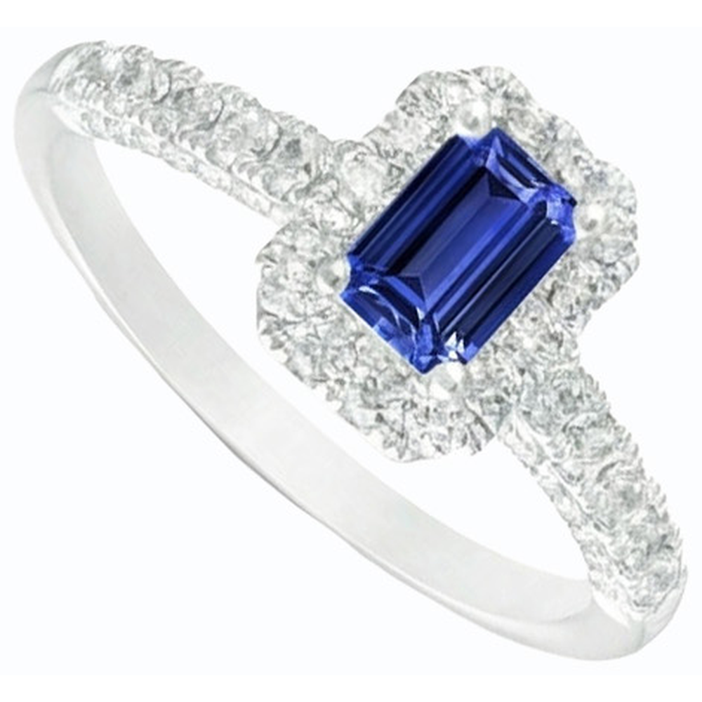 naturel diamant 3.50carats bague vue de profil
