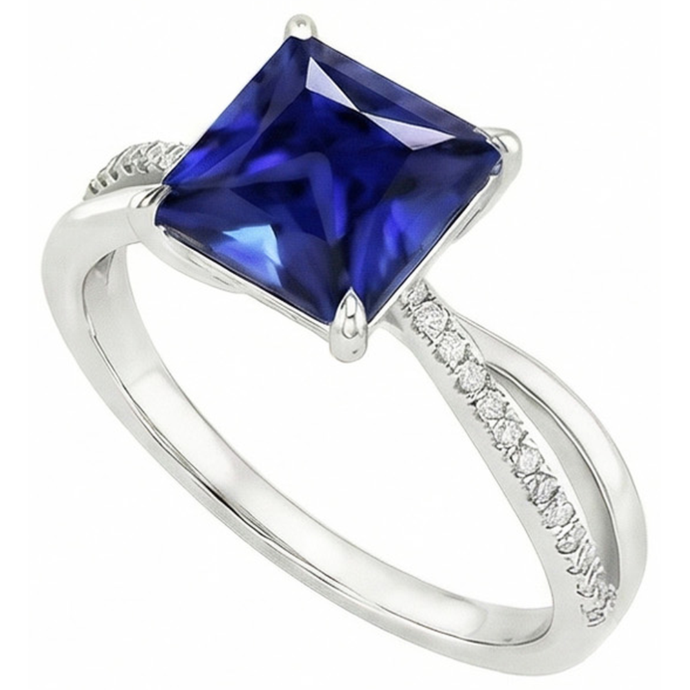 naturel diamant 5.50carats bague détail rapproché