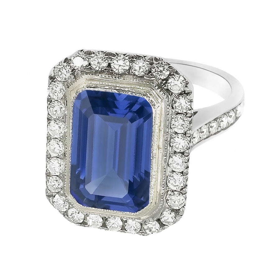 naturel diamant 4.50carats bague détail rapproché