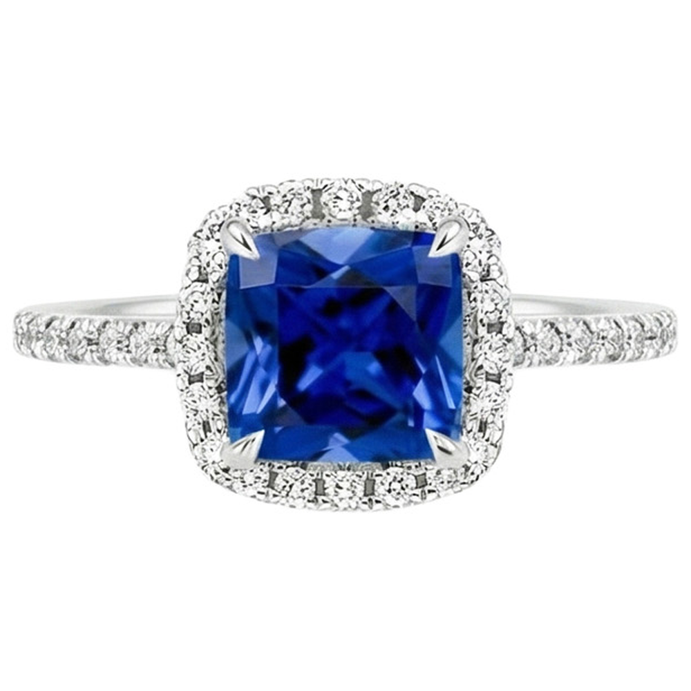 naturel round diamant 3.25carats bague vue de profil
