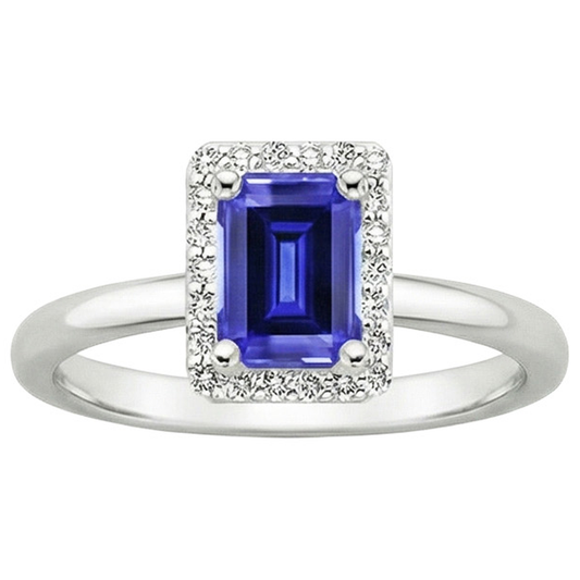 naturel diamant 4carats bague vue de dessus