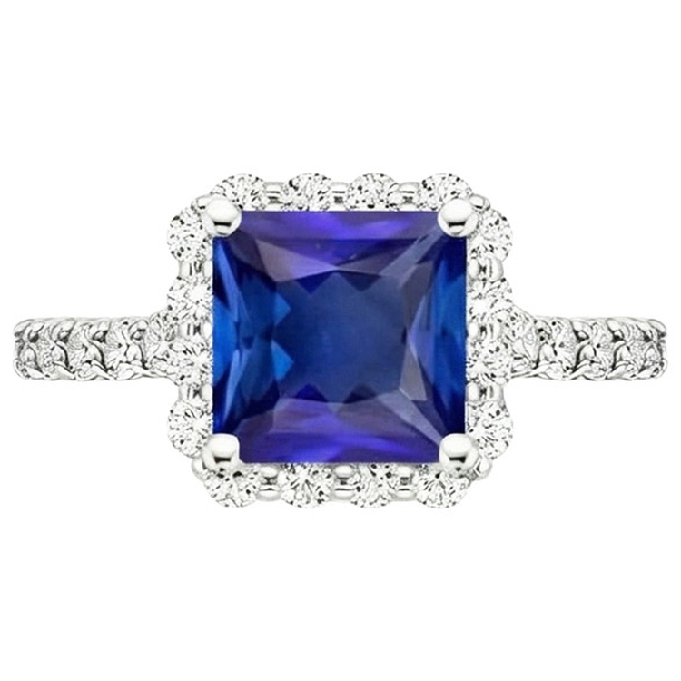 naturel diamant 6.50carats bague vue de profil