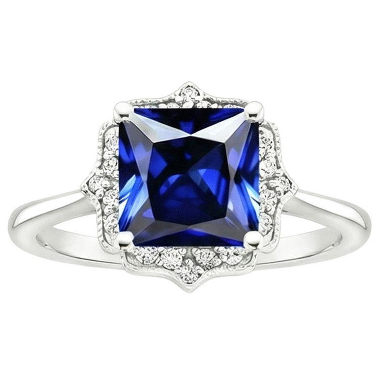naturel diamant 6carats bague vue de profil