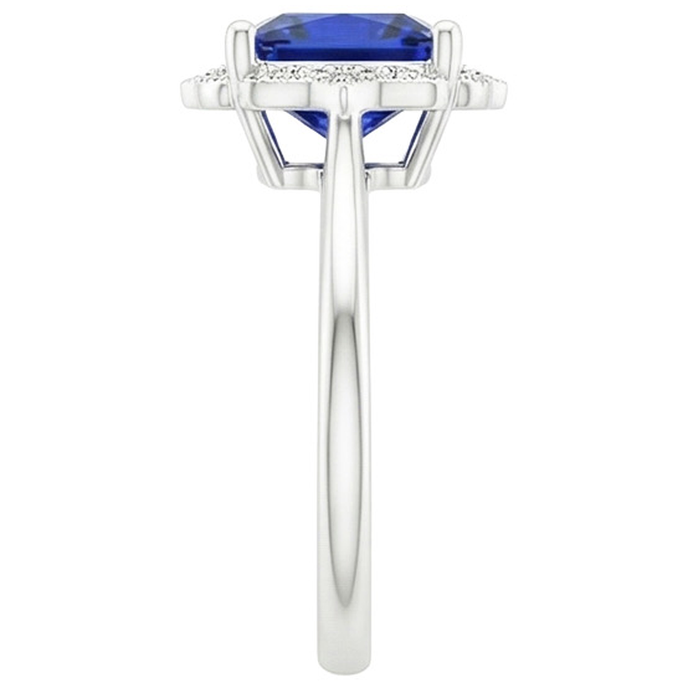 naturel diamant 6carats bague sur blanc
