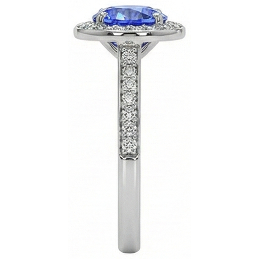 naturel round diamant 4carats bague détail anneau