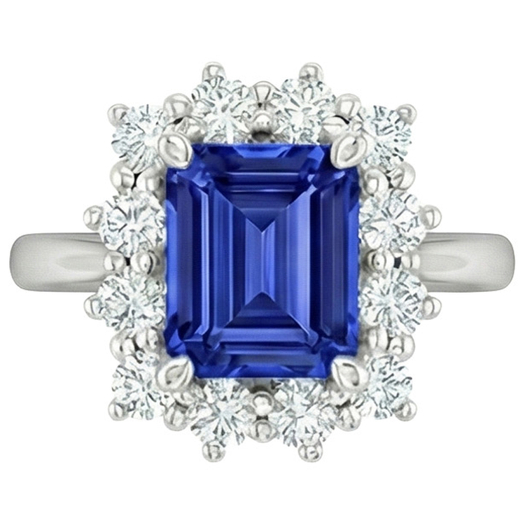 naturel round diamant 4.50carats bague détail rapproché