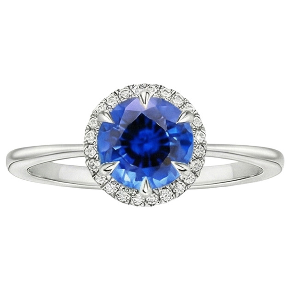 naturel round diamant 2.50carats bague détail rapproché