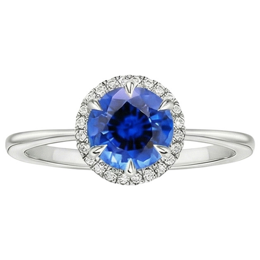 naturel round diamant 2.50carats bague détail rapproché