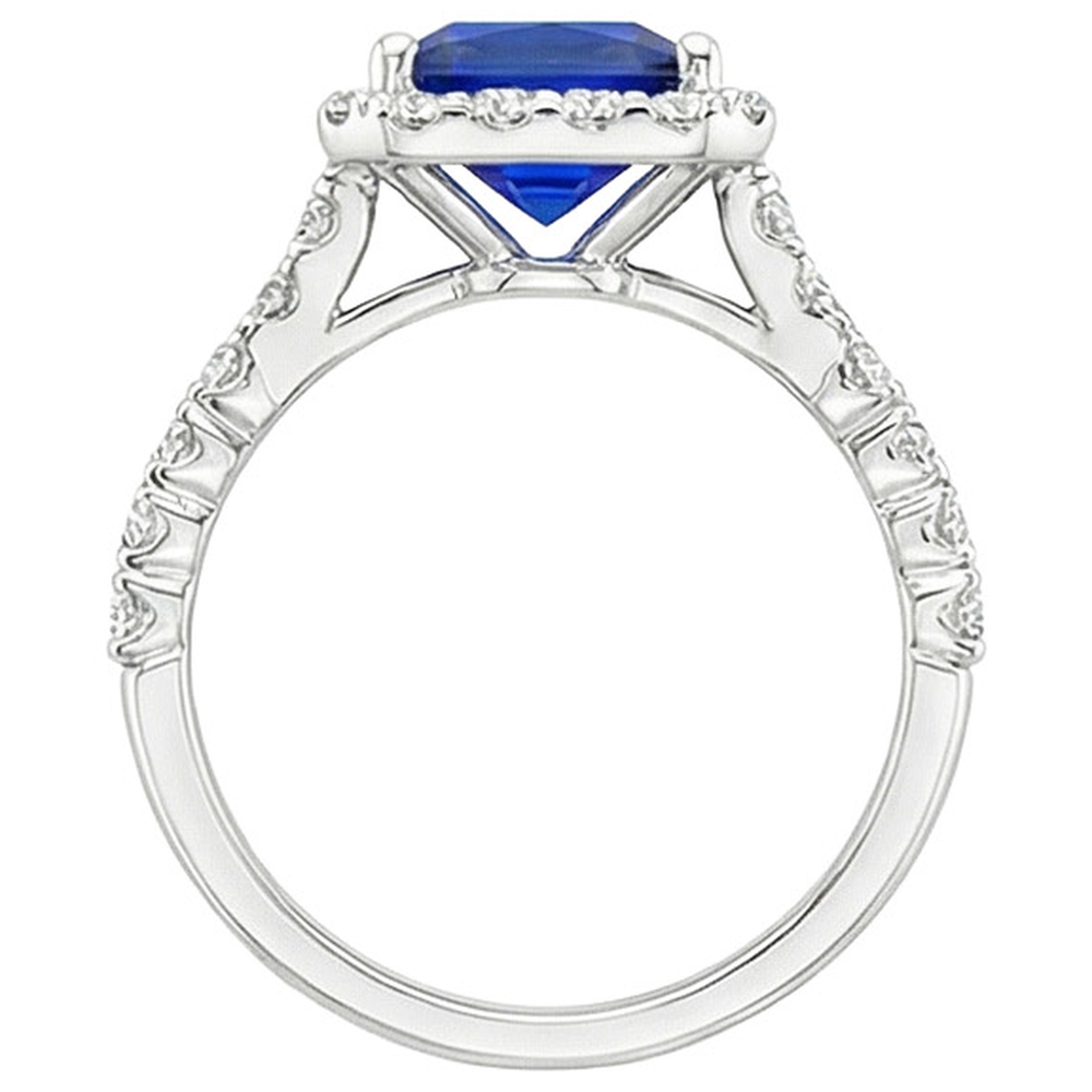 naturel diamant 4.50carats bague sur blanc