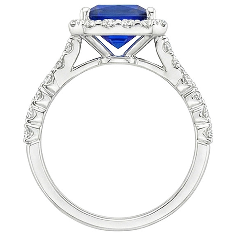 naturel diamant 4.50carats bague sur blanc