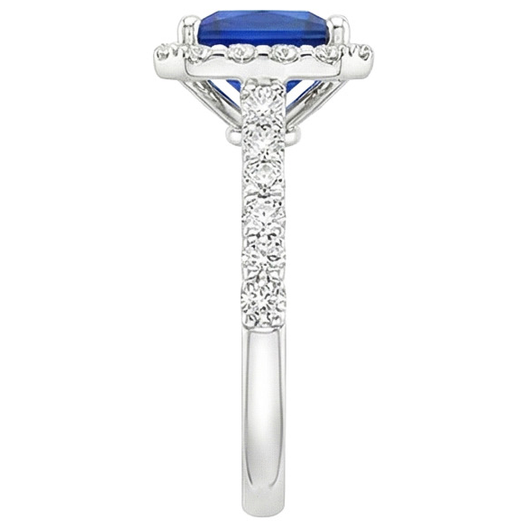 naturel diamant 4.50carats bague vue de profil