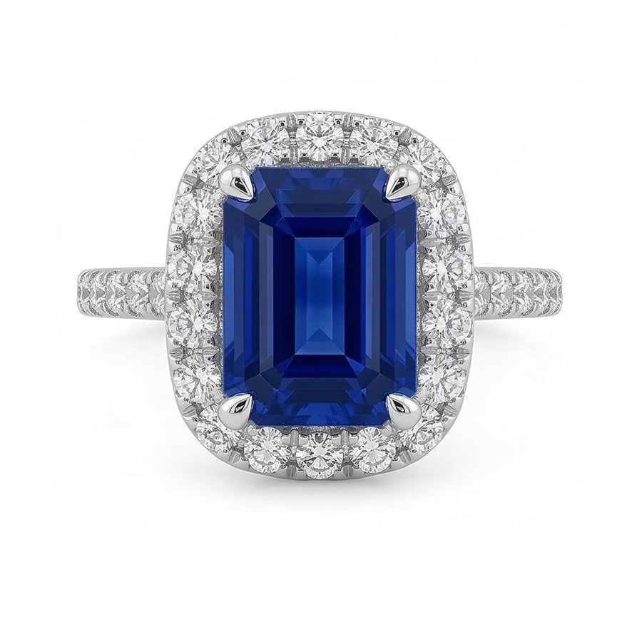 naturel diamant 3.50carats bague angle de côté