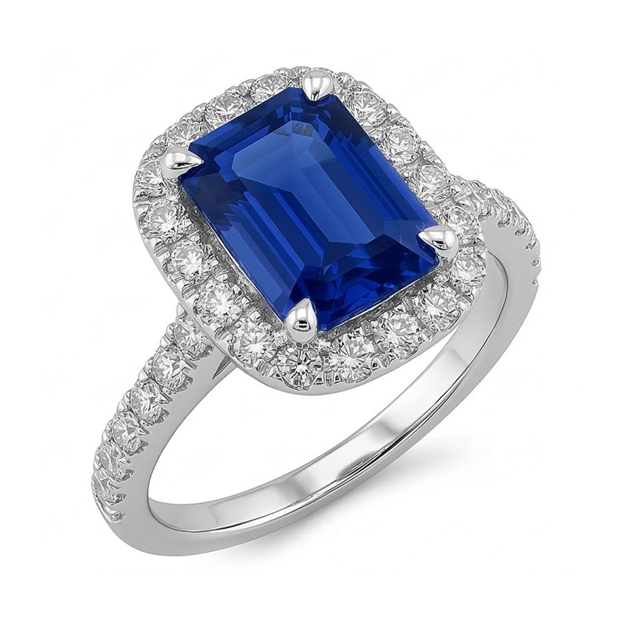 naturel diamant 3.50carats bague vue de profil