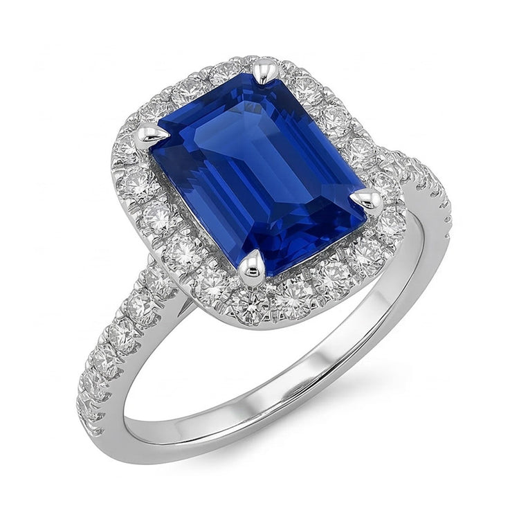 naturel diamant 3.50carats bague vue de profil