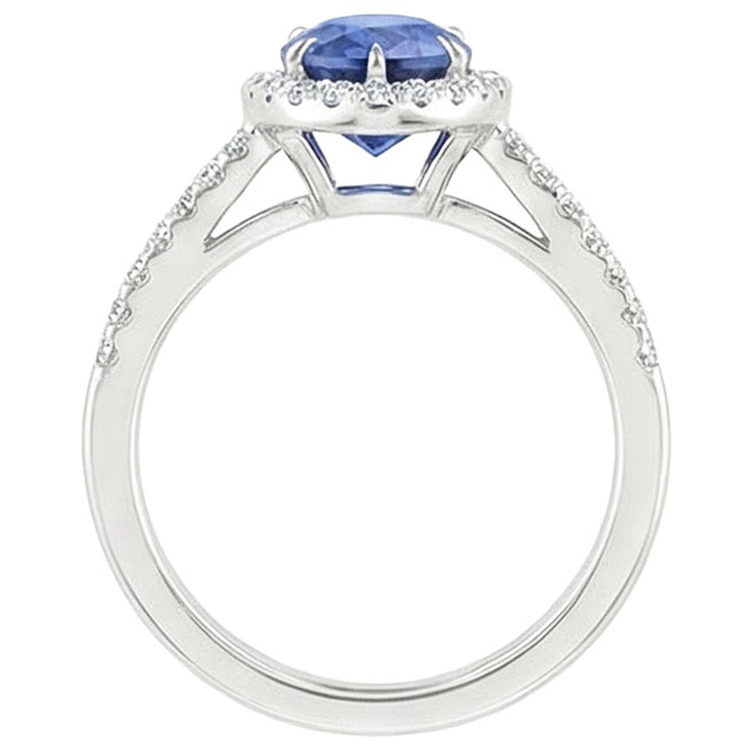 naturel pear diamant 4.50carats bague vue de dessus