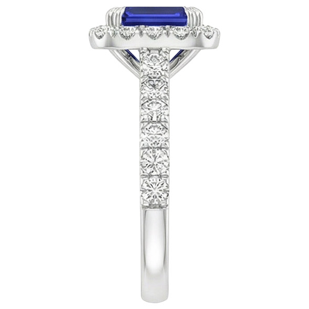naturel diamant 5carats bague sur blanc