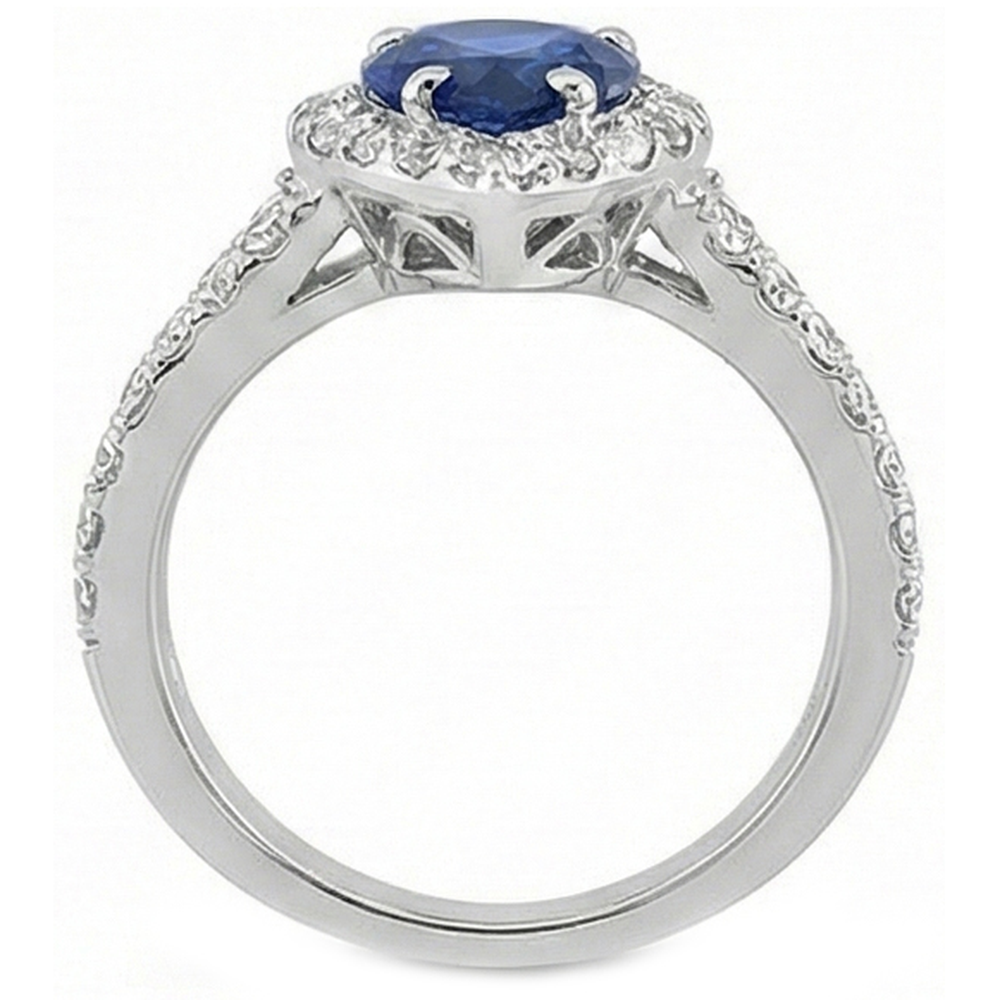 naturel pear diamant 4.75carats bague angle de côté