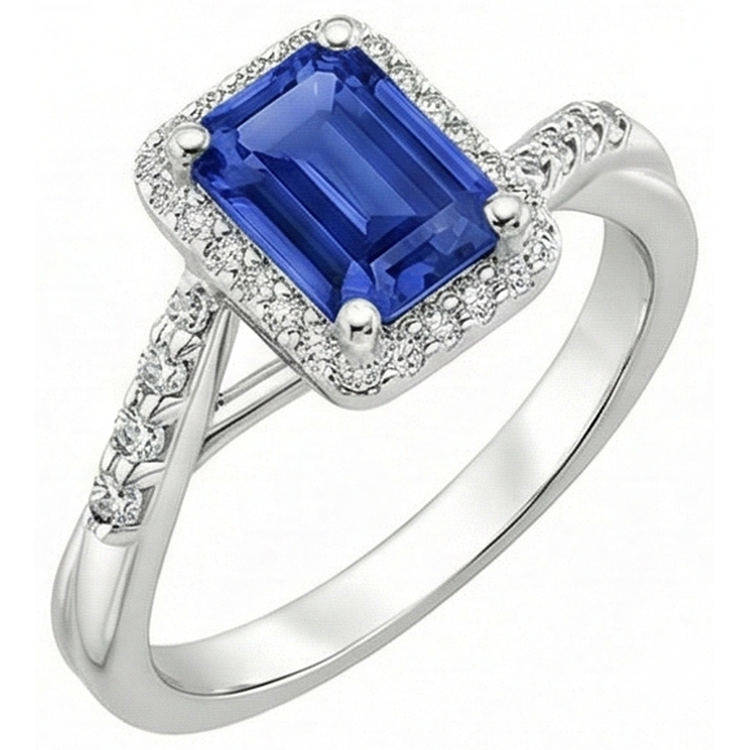 naturel diamant 4carats bague angle de côté