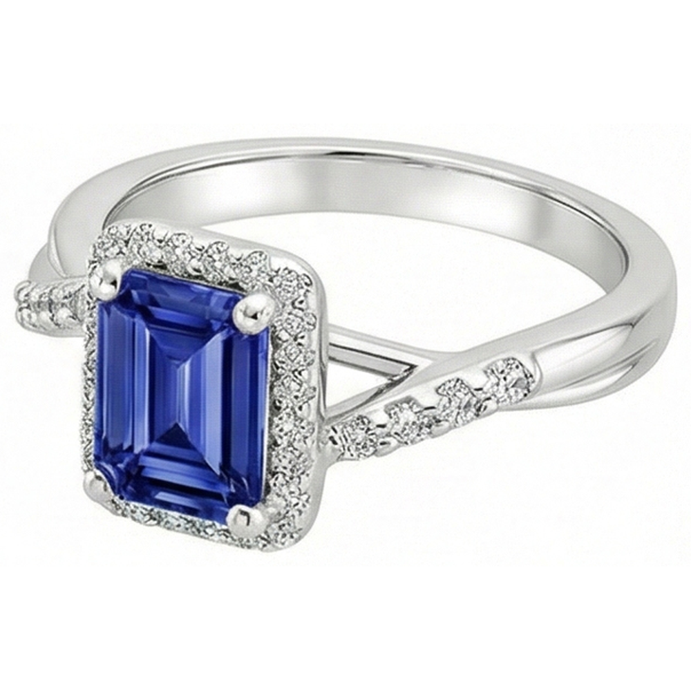 naturel diamant 4carats bague vue de dessus