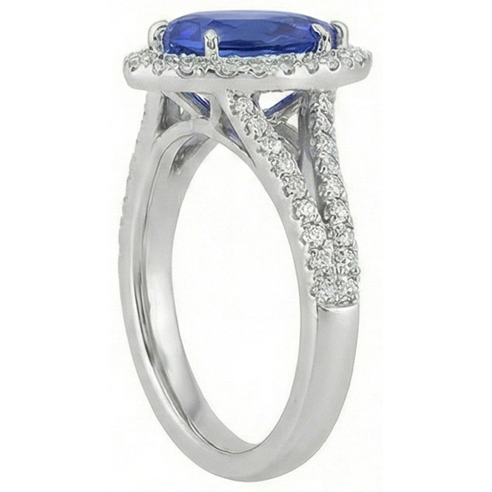 naturel pear diamant 5.50carats bague sur blanc