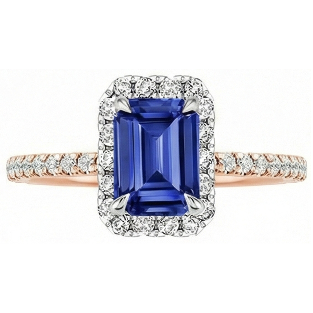 naturel diamant 4.25carats bague vue de dessus