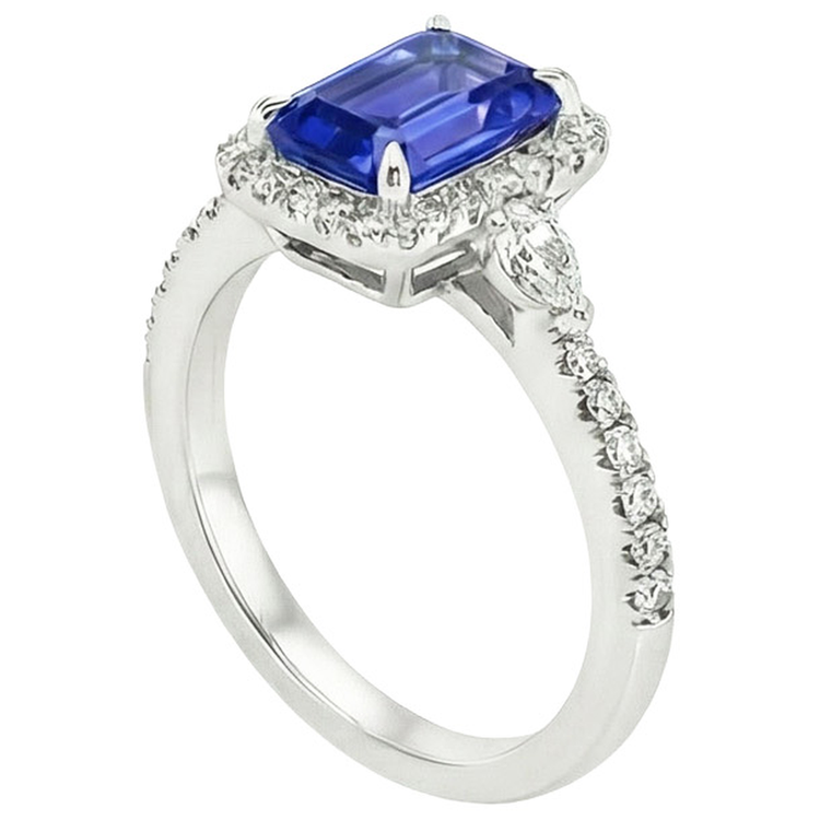 naturel marquise diamant 4.25carats bague vue de dessus