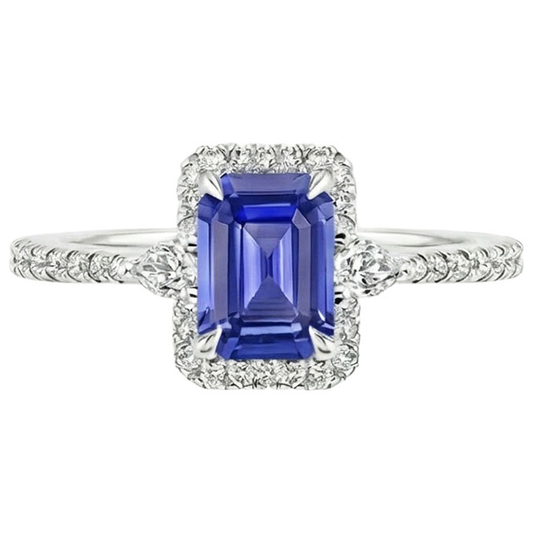 naturel marquise diamant 4.25carats bague vue de profil
