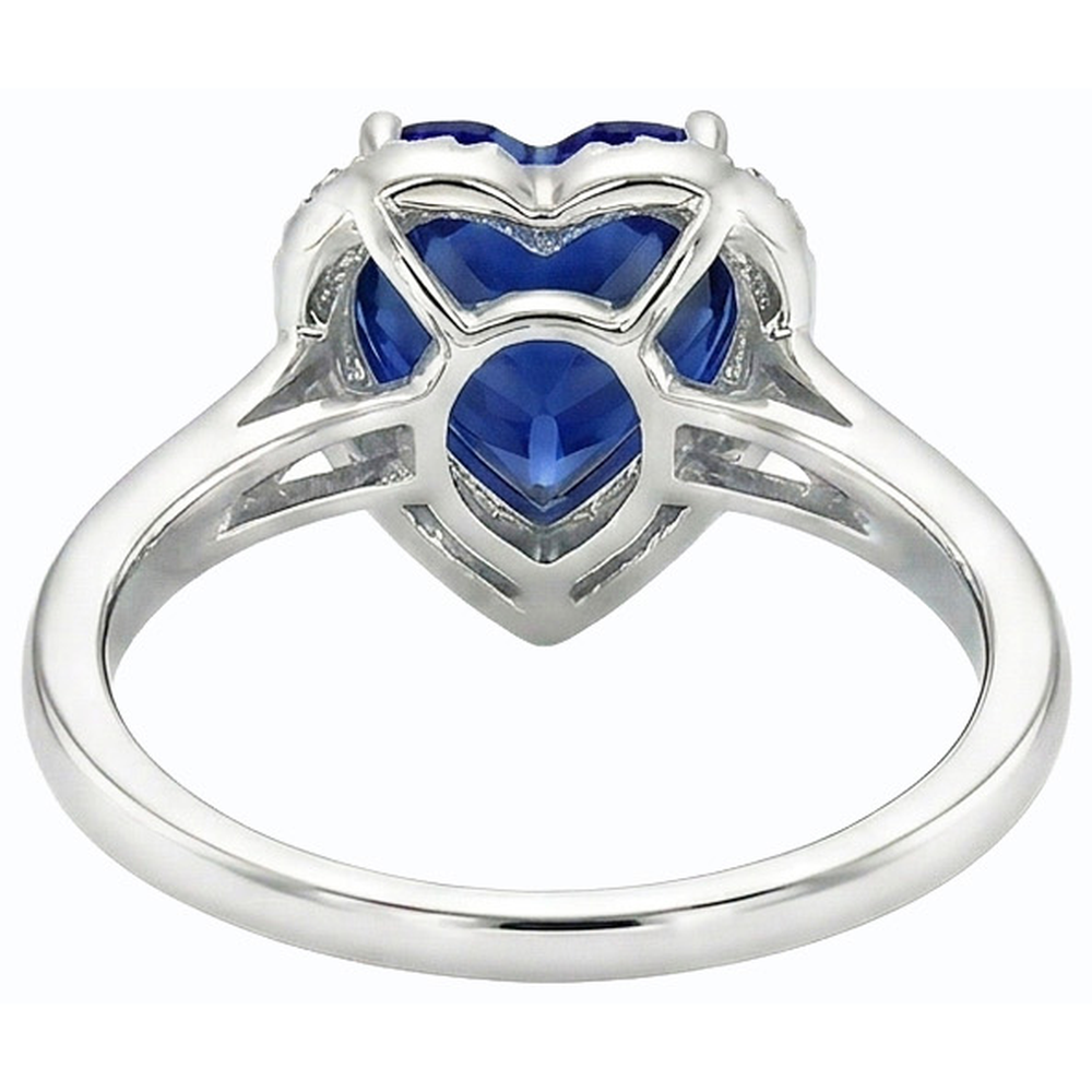naturel round diamant 3carats bague vue de profil