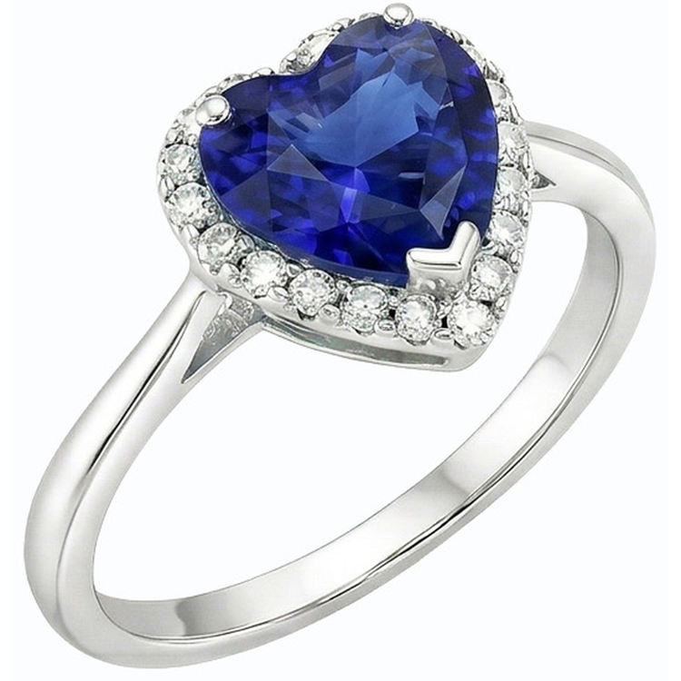 naturel round diamant 3carats bague vue de face