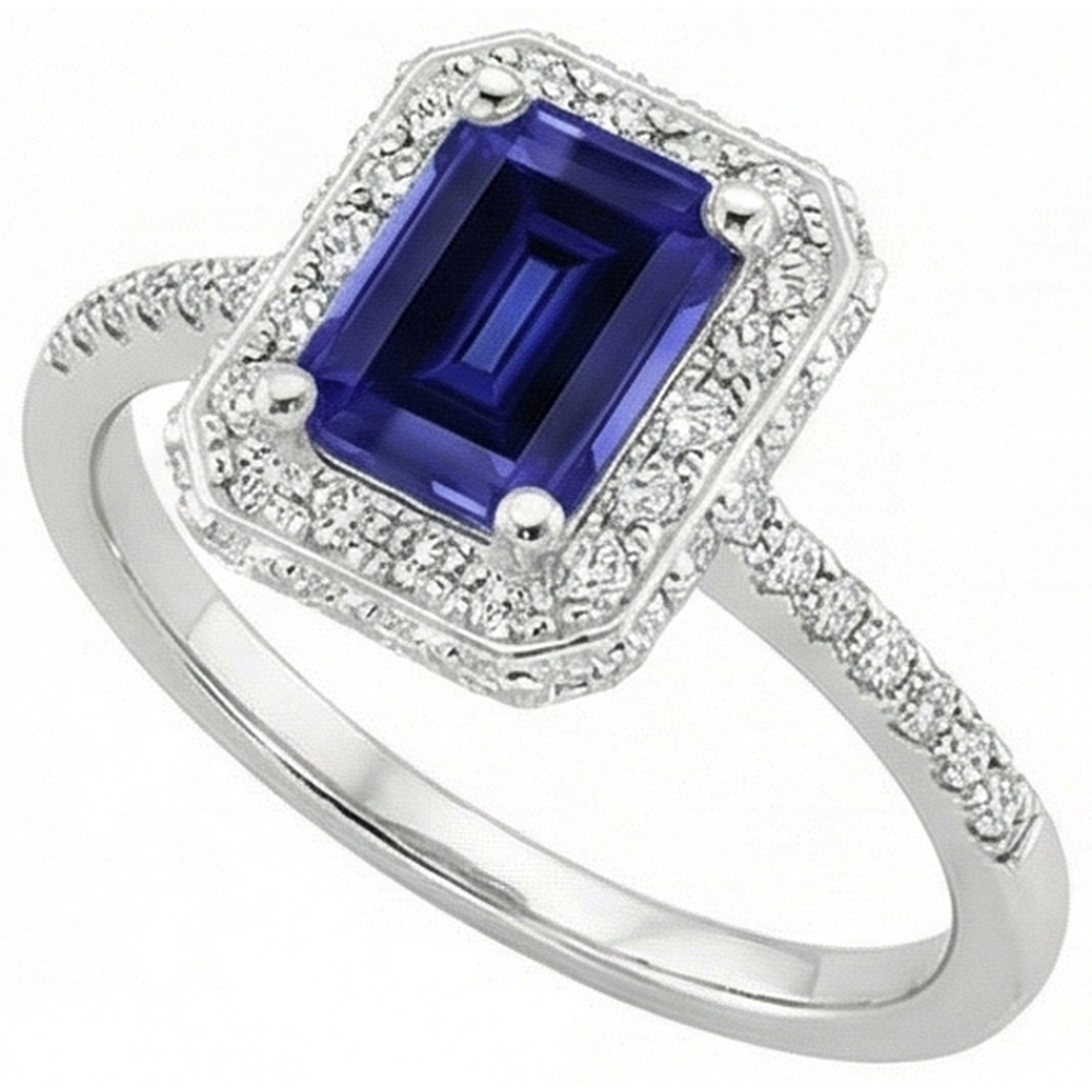 naturel diamant 4.25carats bague angle de côté