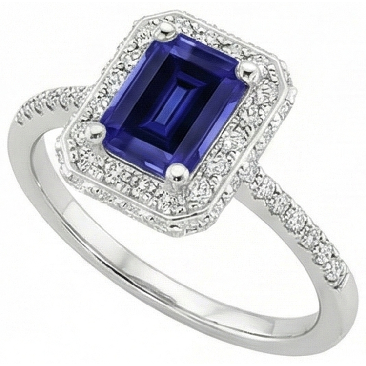 naturel diamant 4.25carats bague angle de côté