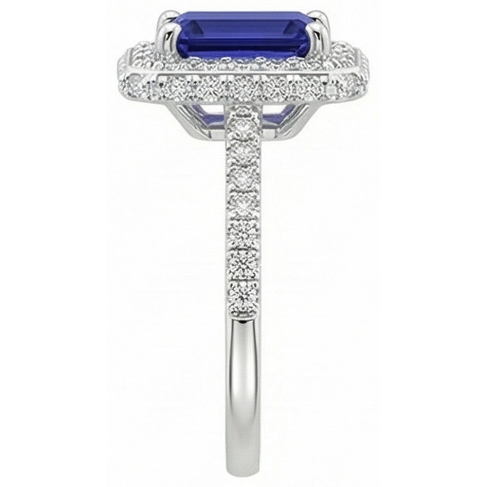 naturel diamant 4.25carats bague vue de profil